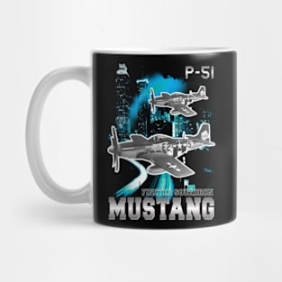 Bootleg WW2 Aircraft P-51 Mustang Mug